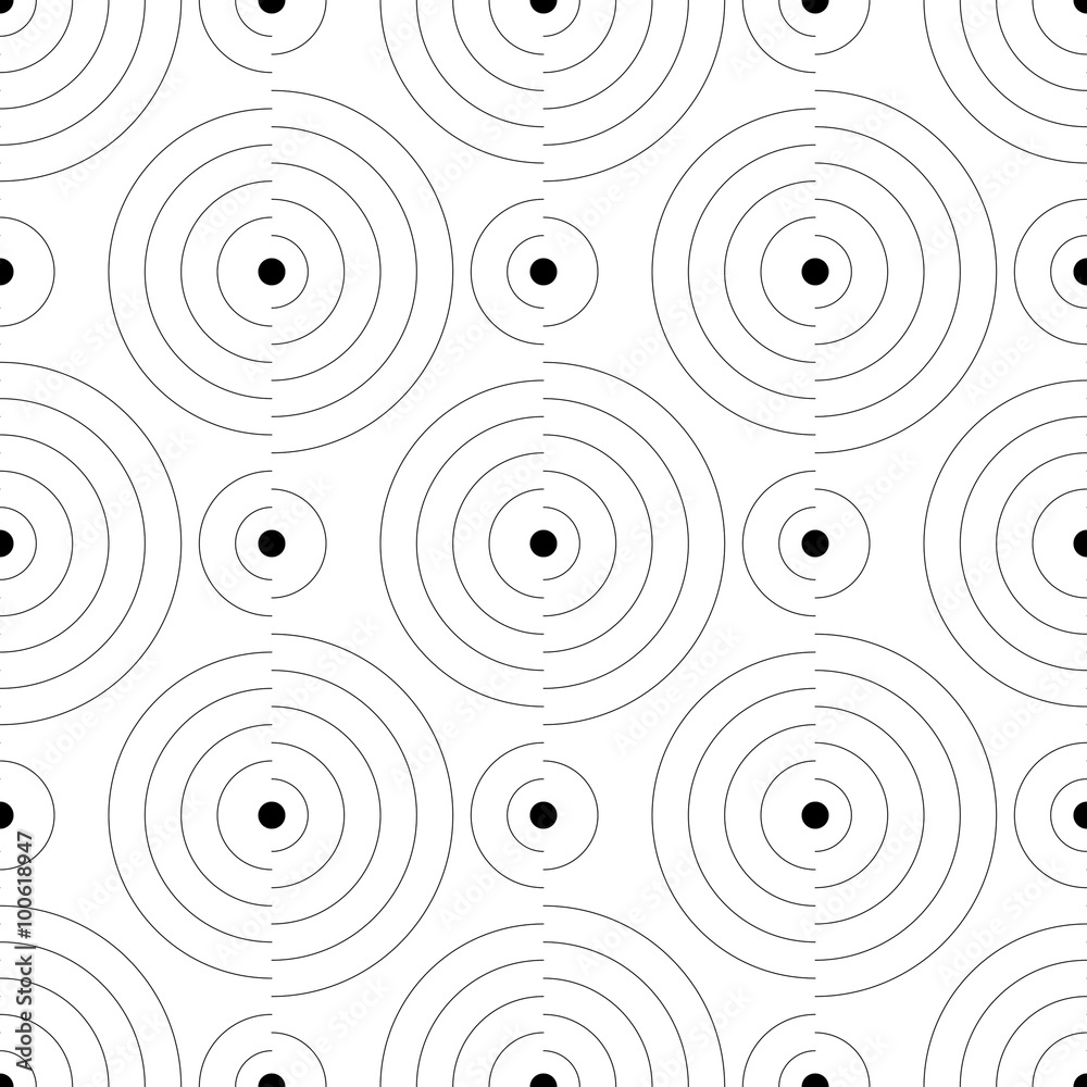 Fototapeta premium Seamless Circle Pattern