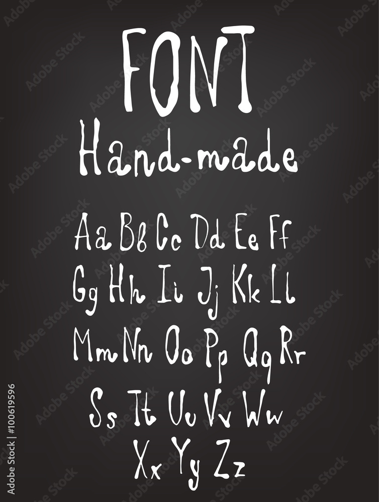 Hand-drawn font. Calligraphy alphabet. Hand-drawn font. Calligraphy alphabet.