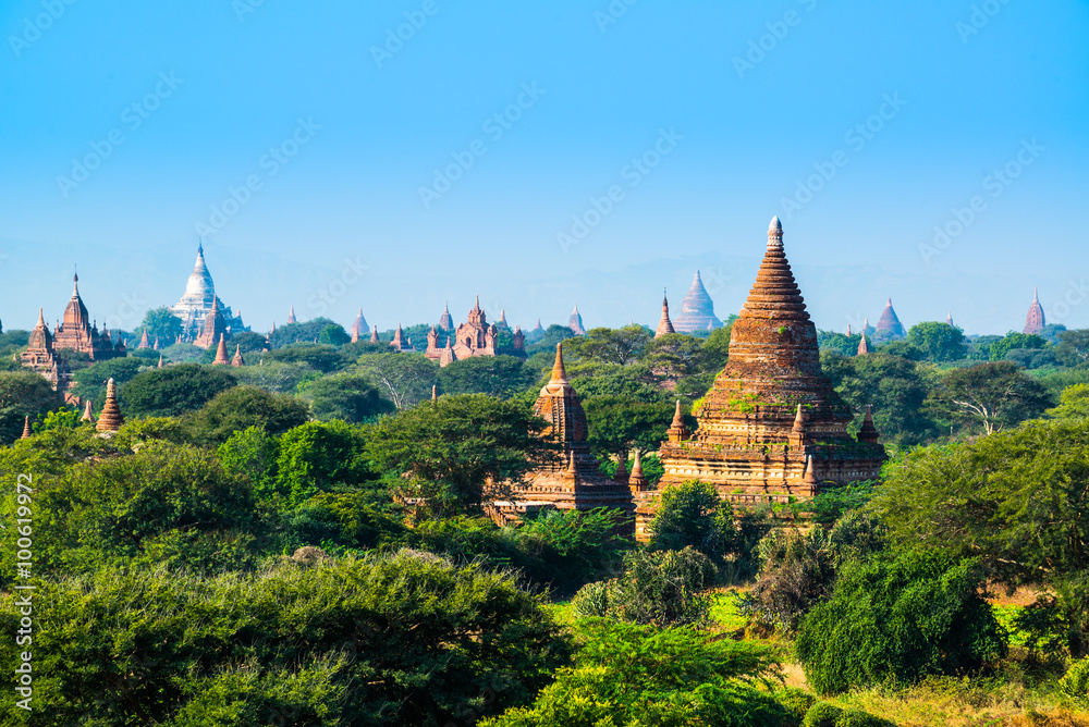 The pagoda of Bagan, Myanmar