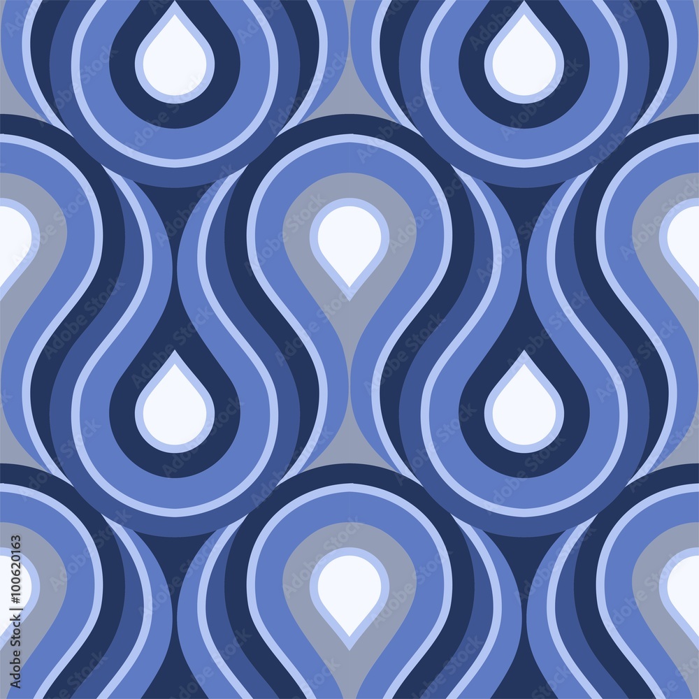 Ocean pattern sea wallpaper ornament blue drops wavy natural waves Kullisse  texture background seamless lines magical Muster Ozean Meer Tapete blau  Tropfen Schnörkel wellig natürlich Kullisse Textur Stock Vector | Adobe  Stock