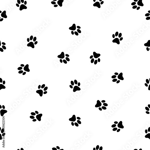 Animal footprint pattern vector