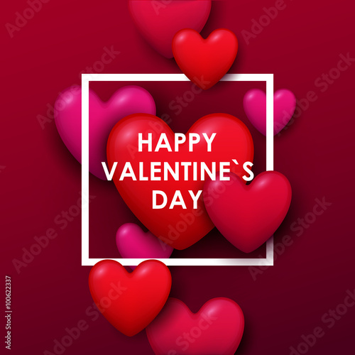 Valentine`s day background. Vector illustration.