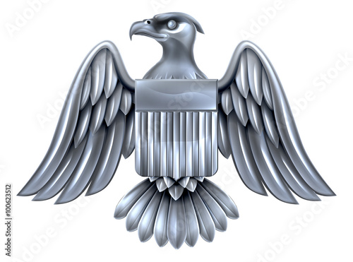 Silver American Eagle Shield