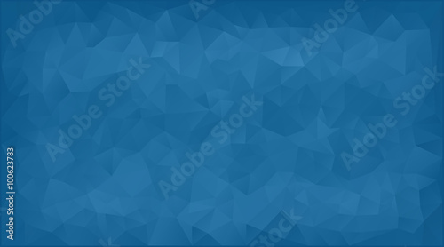 vector illustration - blue abstract mosaic triangle background