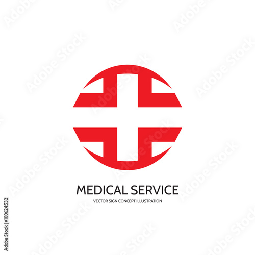 Free Download Medical cross vector logo concept illustration. Medicine symbol. Apotheke vector logo sign. Vector logo template. Design element. - GFXLoad