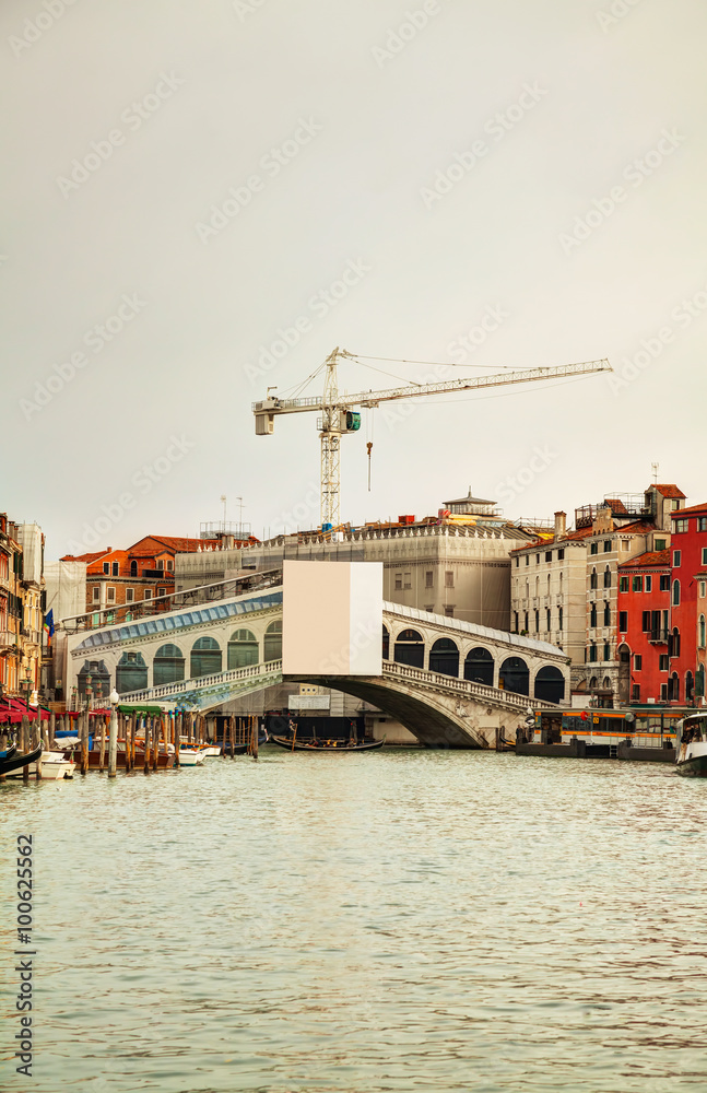 Overview of Grand Canal in Venice, Italy