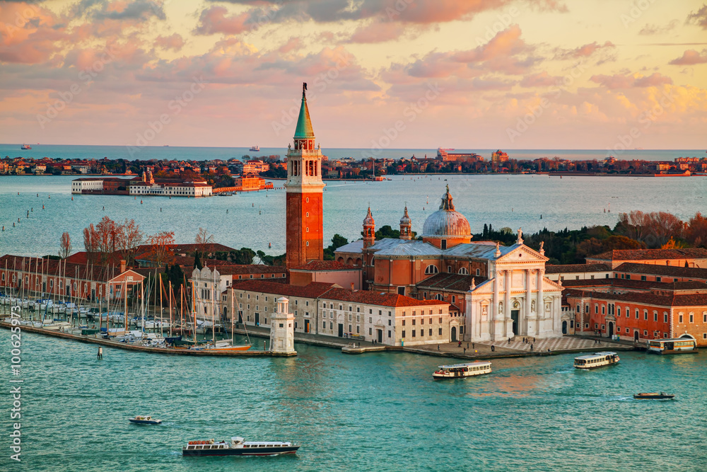 Aerial view of Venice, Italy