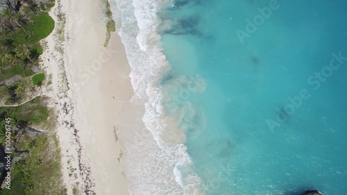 caribbean beach - birdseye photo