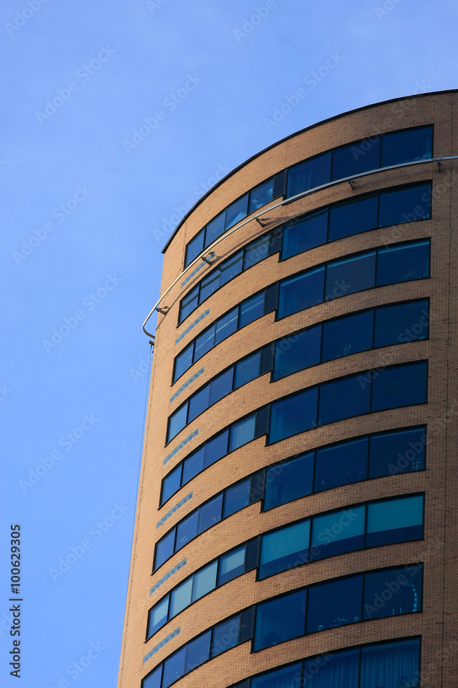 Modern building wavy windows Modern building wavy windows