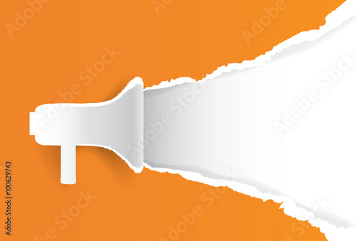 Megaphone Chat Banner Copy Space Loudspeaker