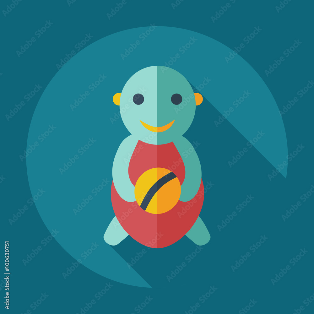 Flat modern design with shadow icons children Flat modern design with shadow icons children