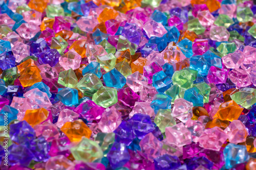 Colorful artificial crystals for party decoration