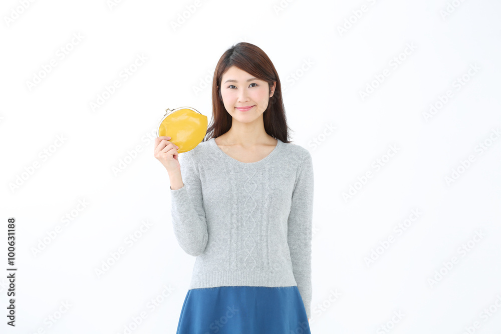 財布・若い女性 財布・若い女性
