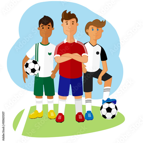 National team of soccer player