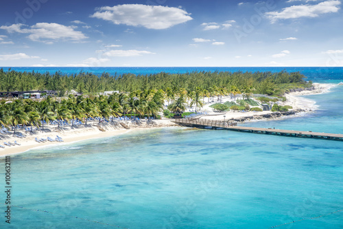 Fototapeta Naklejka Na Ścianę i Meble -  Aerial view of Grand Turk island
