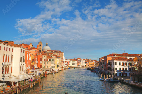 Overview of Grand Canal in Venice, Italy