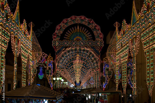 Lights during festival (Salento) photo