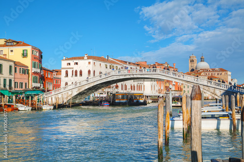 Overview of Grand Canal in Venice, Italy