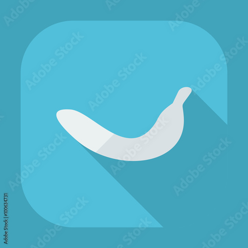 Flat modern design with shadow icons banana