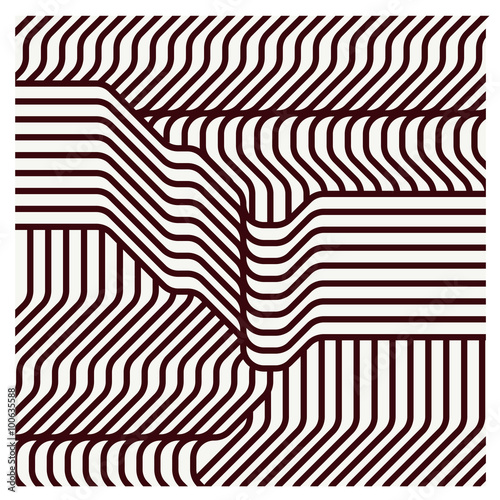 vector illustration Set seamless patterns line geometric Stylish