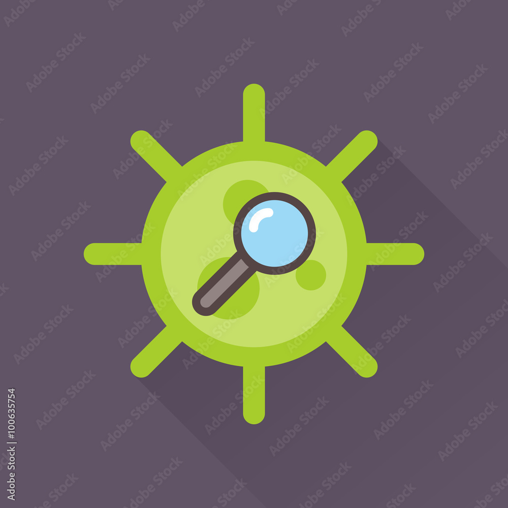 Obraz premium Virus & icon