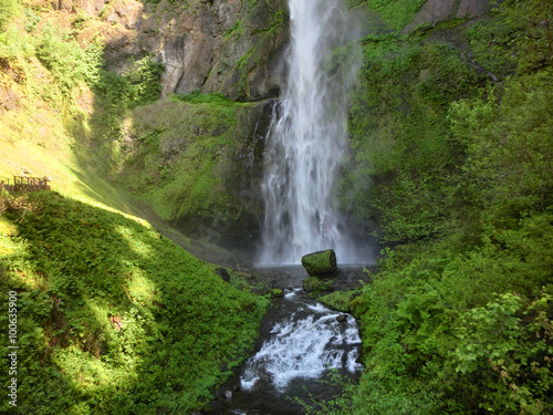 Base of beautiful Oregon waterfall