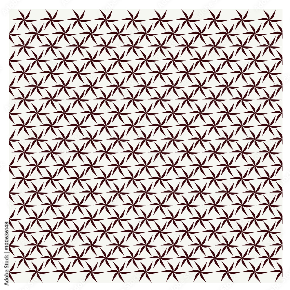 Fototapeta premium vector illustration Set seamless patterns star geometric Curvy f