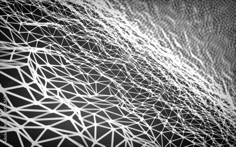 Obraz premium Abstract polygonal space low poly