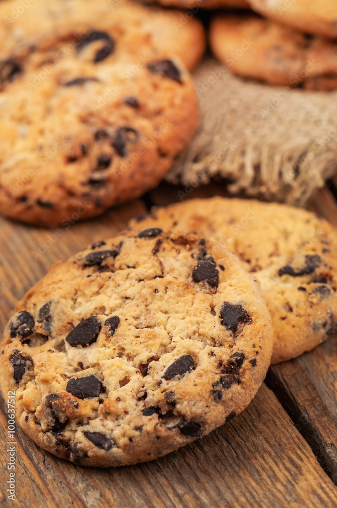 cookies with chocolate cookies with chocolate