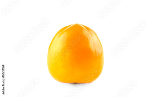 Persimmon fruit isolated on a white background. Isolated food series. photo