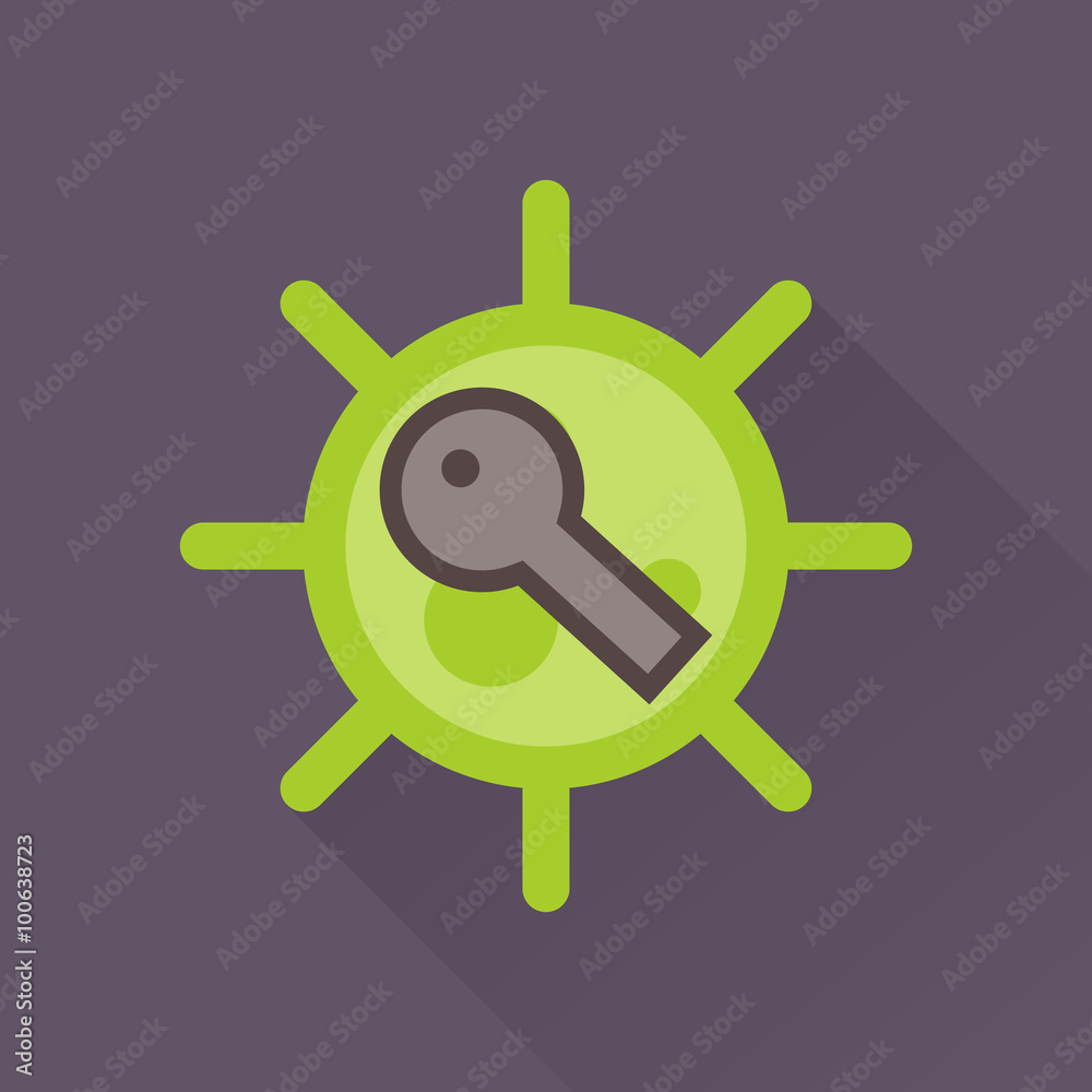 Obraz premium Virus & icon