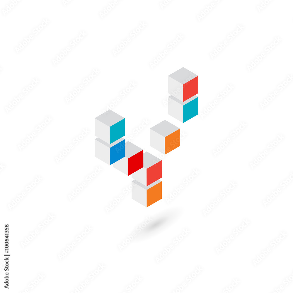 3d cube letter Y logo icon design template elements 3d cube letter Y logo icon design template elements