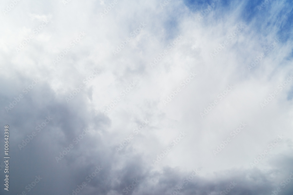 Dramatic sky with clouds