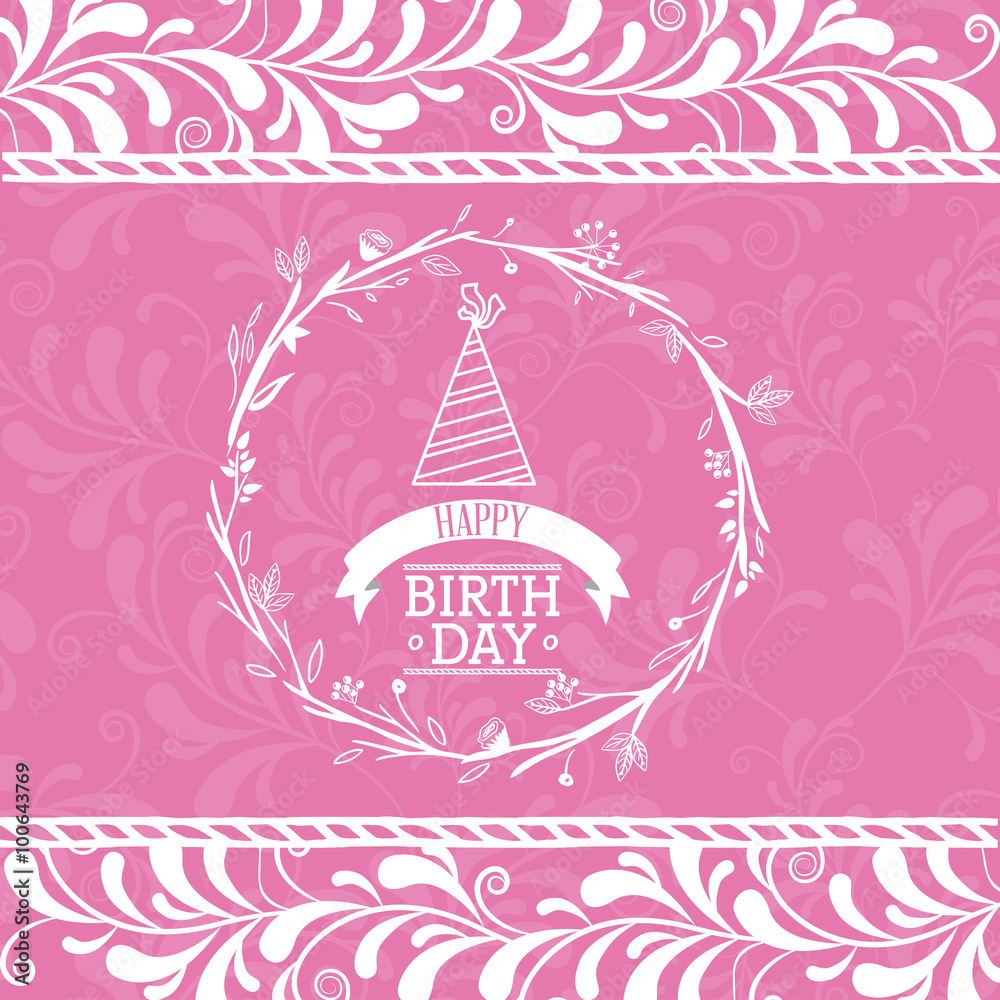 Fototapeta premium happy birthday design
