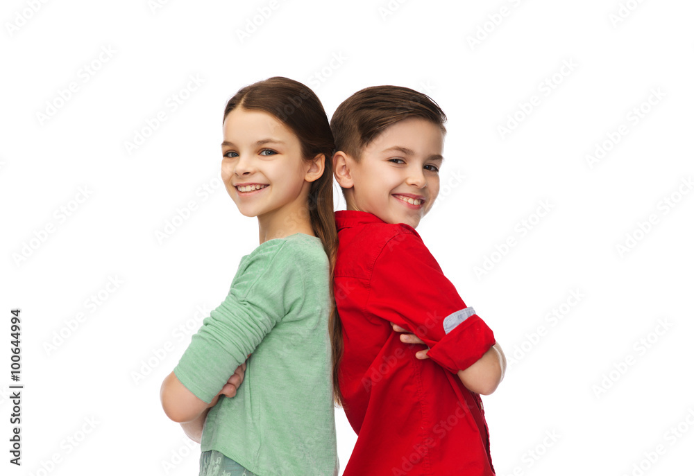 © Syda Productions - happy boy and girl standing together © Syda Productions - happy boy and girl standing together