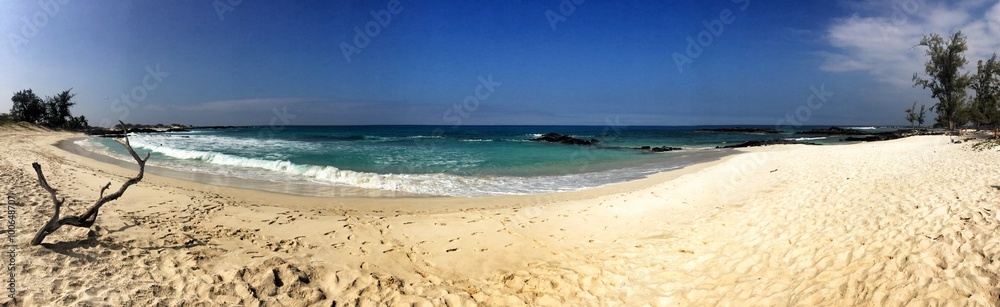empty beach panorama 