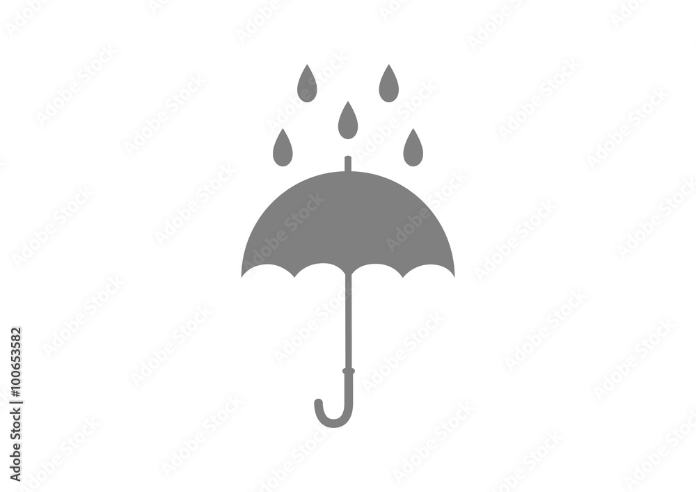 Umbrella in rain Umbrella in rain