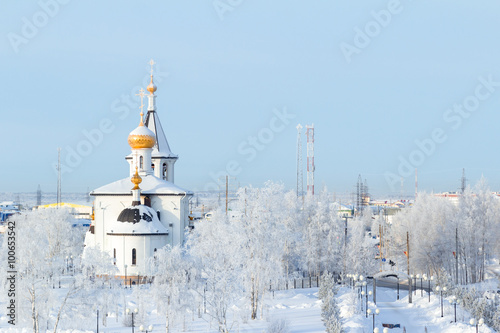 Orthodox Christian churches A cold frosty morning, the Orthodox Christian churches © ads861