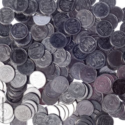 Many of shiny coins metal photo