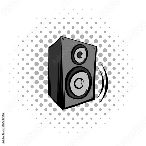 Audio speaker comics icon