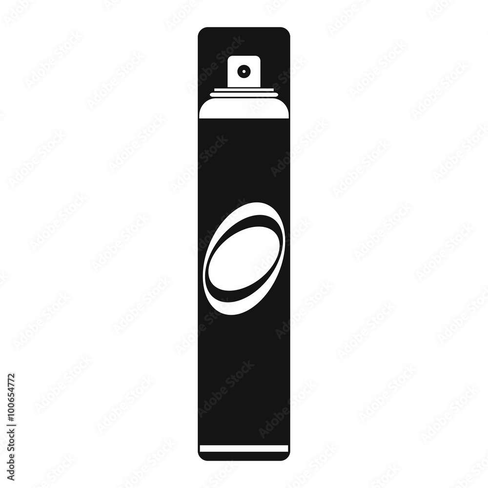 Hairspray black simple icon Hairspray black simple icon