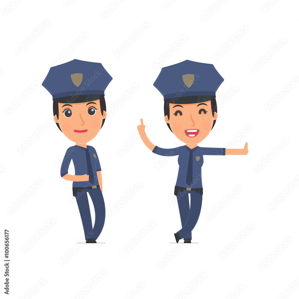 Smart and Funny Character Constabulary leaned against the wall a Smart and Funny Character Constabulary leaned against the wall a