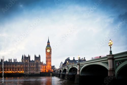 Big Ben Clock Tower and Parliament house at city of westminster,