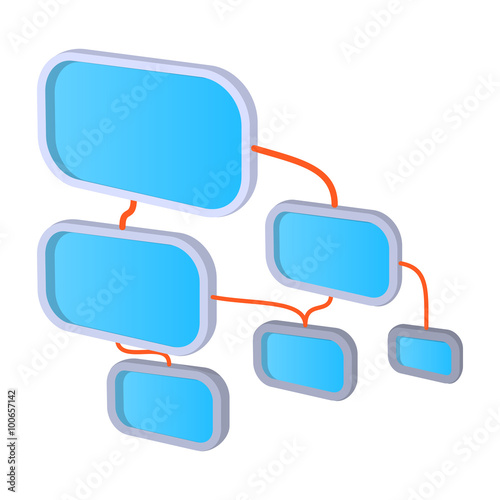 Viral marketing concept cartoon icon