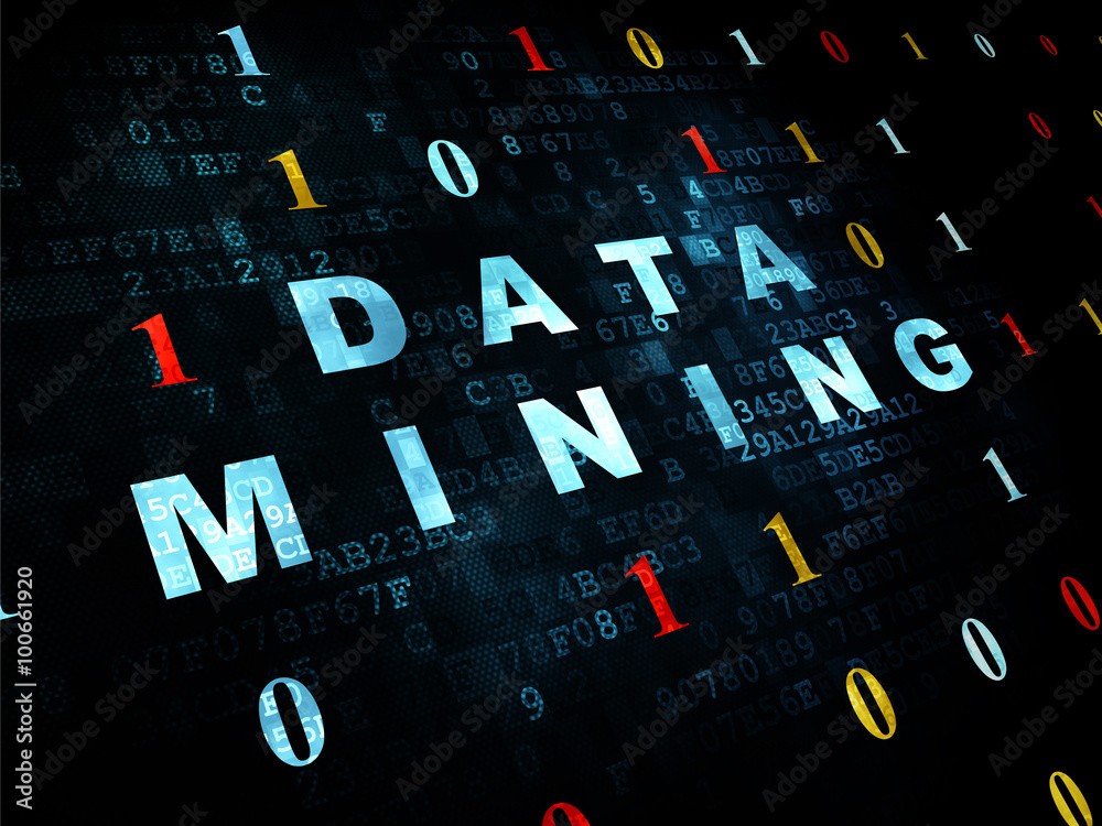 Data concept: Data Mining on Digital background Data concept: Data Mining on Digital background