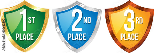 1st, 2nd and 3rd Place Award Icons