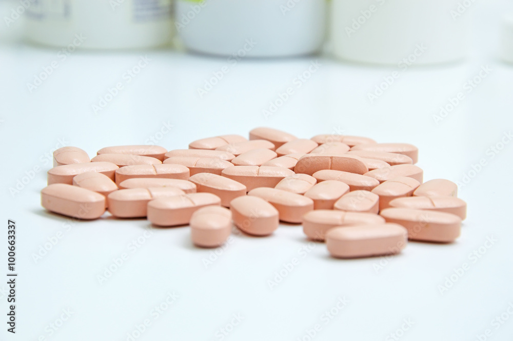 Pink tablets