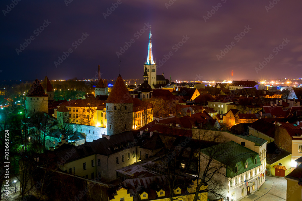 Tallinn old town from Patkul lookout