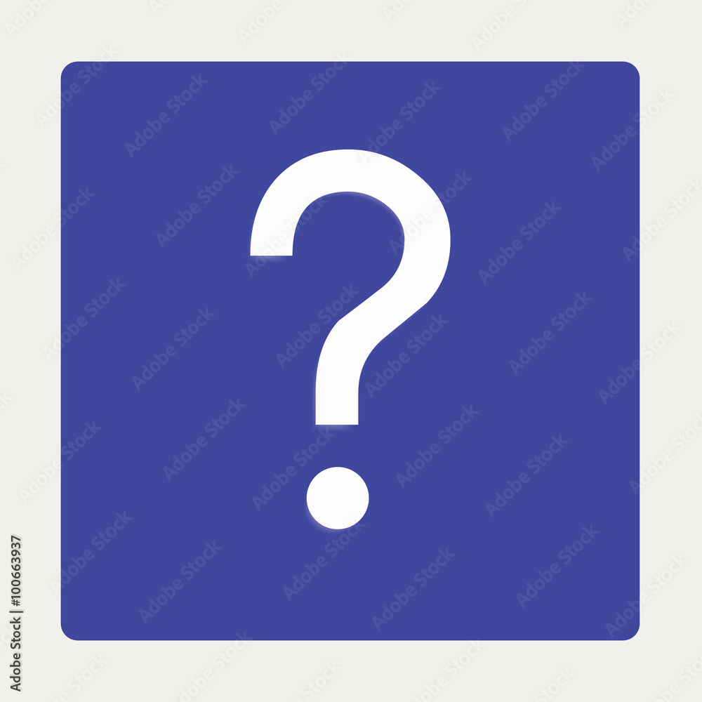 Question mark sign icon, vector illustration. Flat design style Question mark sign icon, vector illustration. Flat design style