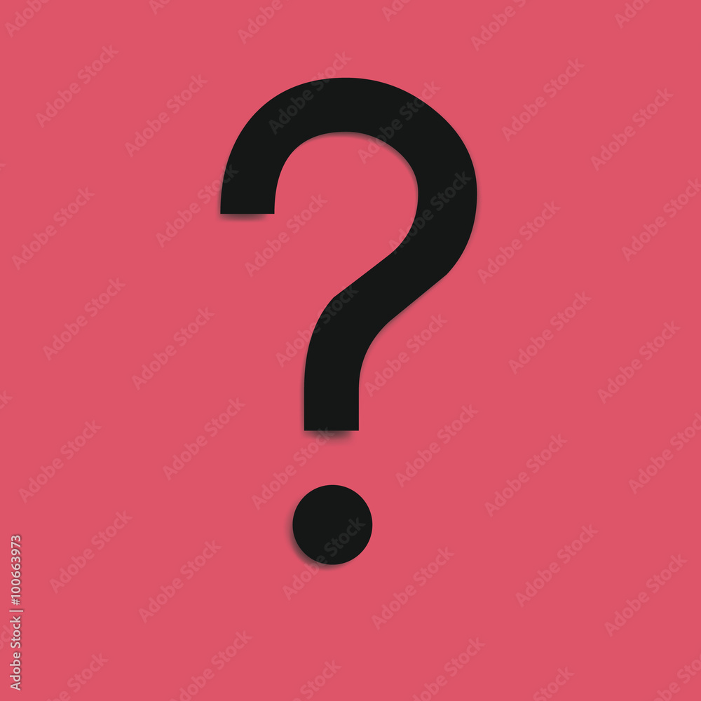Question mark sign icon, vector illustration. Flat design style Question mark sign icon, vector illustration. Flat design style